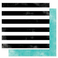 Heidi Swapp - Favorite Things Collection - 12 x 12 Double Sided Paper - Seeing Stripes