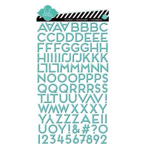 Heidi Swapp - Favorite Things Collection - Puffy Gloss Stickers - Alphabet
