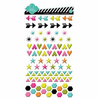 Heidi Swapp - Favorite Things Collection - Puffy Gloss Stickers - Shapes