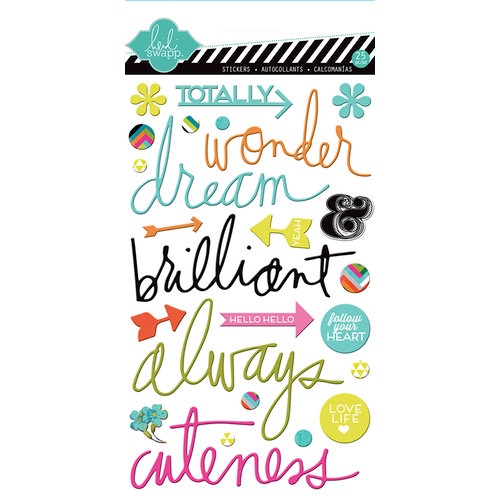 Heidi Swapp - Favorite Things Collection - Epoxy Stickers - Words