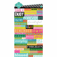Heidi Swapp - Favorite Things Collection - Cardstock Stickers - Word Jumble