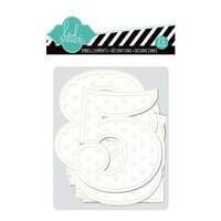 Heidi Swapp - Color Magic Collection - Embossed Jumbo Numbers
