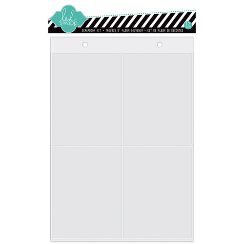 Heidi Swapp - Color Magic Collection - 6 x 8 Page Protector Refills - 12 Pack