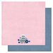 Pink Paislee - Pen Pals Collection - 12 x 12 Double Sided Paper - Priority Mail