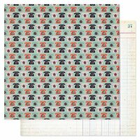Pink Paislee - Switchboard Collection - 12 x 12 Double Sided Paper - Call Me