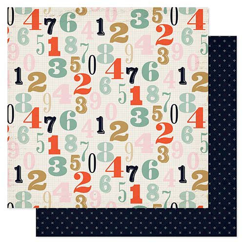 Pink Paislee - Switchboard Collection - 12 x 12 Double Sided Paper - Dial Up