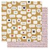 Pink Paislee - Switchboard Collection - 12 x 12 Double Sided Paper - Lets Chat