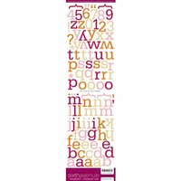 American Crafts - Sixth Avenue - Alphabet Stickers - Roosevelt - Color Set One