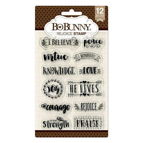 BoBunny - Clear Acrylic Stamps - Rejoice