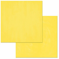 BoBunny - Double Dot Designs Collection - 12 x 12 Double Sided Paper - Lemonade Dot