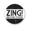American Crafts - Zing! Collection - Glitter Embossing Powder - Black, CLEARANCE