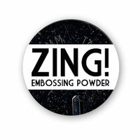 American Crafts - Zing! Collection - Glitter Embossing Powder - Black, CLEARANCE
