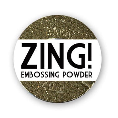 American Crafts - Zing! Collection - Glitter Embossing Powder - Gold, CLEARANCE