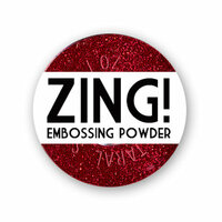 American Crafts - Zing! Collection - Glitter Embossing Powder - Red, CLEARANCE