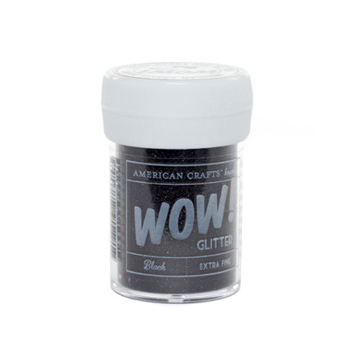 American Crafts - Wow! - Glitter - Extra Fine - Black