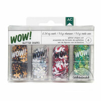 American Crafts - Christmas - Wow! - Glitter Shapes