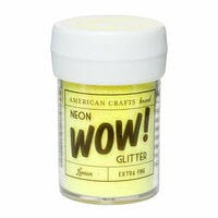 American Crafts - Wow! Neon Glitter - Extra Fine - Lemon