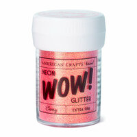 American Crafts - Wow! Neon Glitter - Extra Fine - Cherry