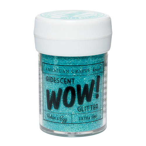 American Crafts - Wow! Iridescent Glitter - Extra Fine - Robin's Egg