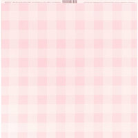 Bazzill Basics - 12 x 12 Plaid Cardstock - Cotton Candy