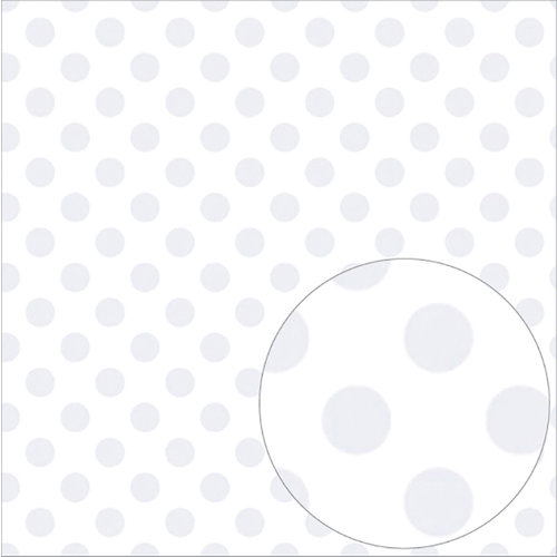 Bazzill Basics - 12 x 12 Acetate Paper - Dots - White