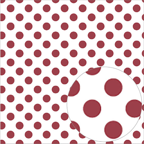 Bazzill Basics - 12 x 12 Acetate Paper - Dots - Pomegranate
