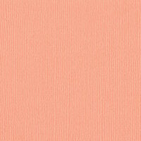 Bazzill Basics - 12 x 12 Cardstock - Canvas Texture - Mono - Coral Cream