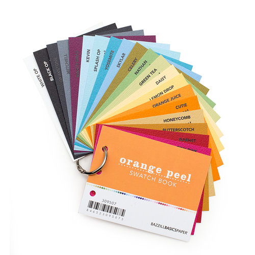 Bazzill Basics - Swatch Books - 2015 - Orange Peel
