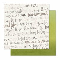 Pink Paislee - Cedar Lane Collection - 12 x 12 Double Sided Paper - Green Space
