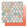 Pink Paislee - Cedar Lane Collection - 12 x 12 Double Sided Paper - Circle Street
