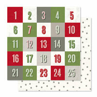 Pink Paislee - Yuletide Collection - Christmas - 12 x 12 Double Sided Paper - Countdown