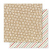 Pink Paislee - Yuletide Collection - Christmas - 12 x 12 Double Sided Paper - Snowfall