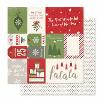 Pink Paislee - Yuletide Collection - Christmas - 12 x 12 Double Sided Paper - Baked Goods