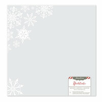 Pink Paislee - Yuletide Collection - Christmas - 12 x 12 Acetate Paper - Snowflakes