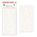 Pink Paislee - Yuletide Collection - Christmas - Foil Stickers - Words