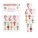 Pink Paislee - Yuletide Collection - Christmas - Glitter Enamel Shapes