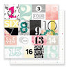 Pink Paislee - C'est La Vie Collection - 12 x 12 Double Sided Paper - Paper 07