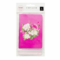 Pink Paislee - C'est La Vie Collection - Mini Notebooks with Foil Accents