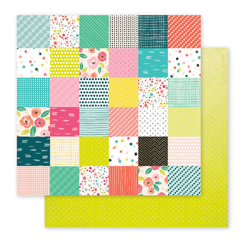 Pink Paislee - Fancy Free Collection - 12 x 12 Double Sided Paper - Paper 06