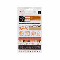 Pink Paislee - Sweet Freedom Collection - Washi Shapes with Foil Accents