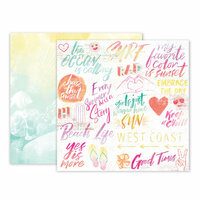 Pink Paislee - Summer Lights Collection - 12 x 12 Double Sided Paper - Paper 10