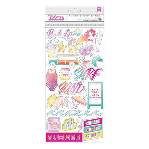 Pink Paislee - Summer Lights Collection - Thickers - Holographic Foil - Icons