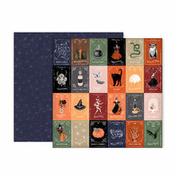 Pink Paislee - Spellcast Collection - Halloween - 12 x 12 Double Sided Paper - Paper 7