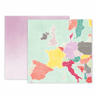Pink Paislee - Take Me Away Collection - 12 x 12 Double Sided Paper - 15
