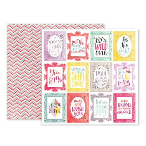 Pink Paislee - Take Me Away Collection - 12 x 12 Double Sided Paper - 24