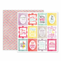 Pink Paislee - Take Me Away Collection - 12 x 12 Double Sided Paper - 24