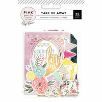 Pink Paislee - Take Me Away Collection - Ephemera with Foil Accents