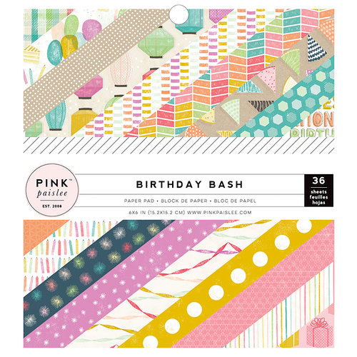 Pink Paislee - Birthday Bash Collection - 6 x 6 Paper Pad