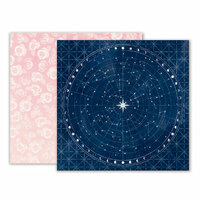 Pink Paislee - Moonstruck Collection - 12 x 12 Double Sided Paper - Paper 05