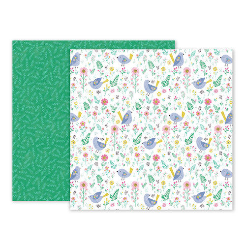 Pink Paislee - Oh My Heart Collection - 12 x 12 Double Sided Paper - Paper 03